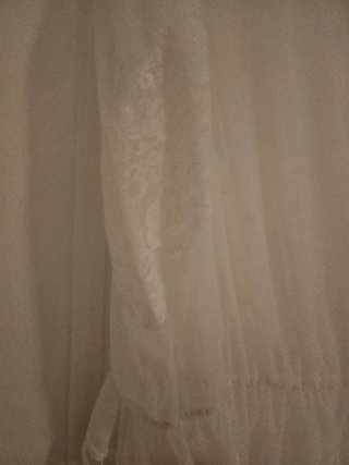 Conjunto lencería camisón y bata blanco