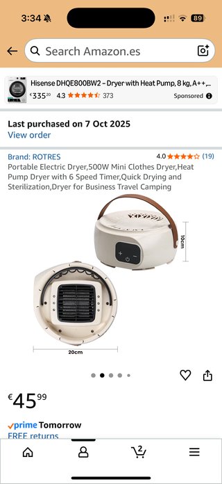 Secadora Eléctrica Portátil Mini Ropa
