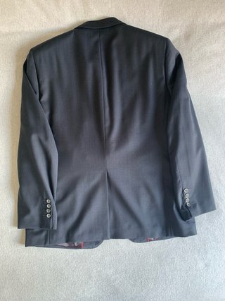 Traje de hombre Florentino gris con forro rojo