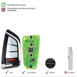 Llave Mando Remoto Universal Xhorse XKB508EN