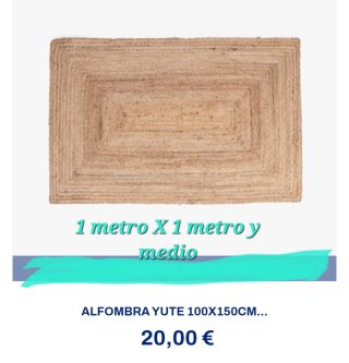 Alfombra Yute 100x150cm
