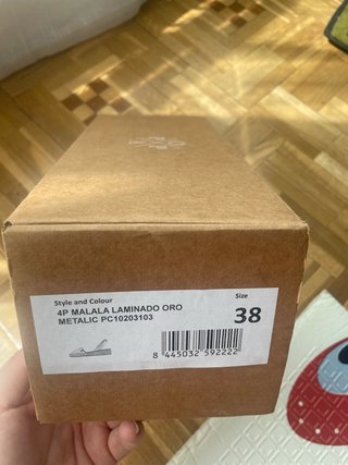 Sandalias POPA doradas talla 38