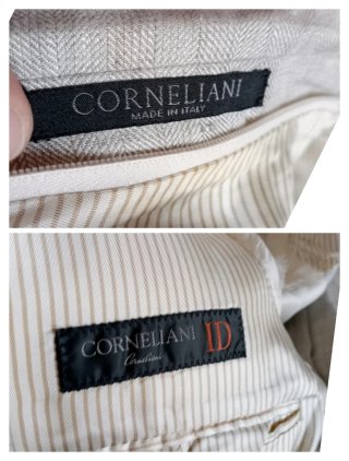Blazer in lino Corneliani beige