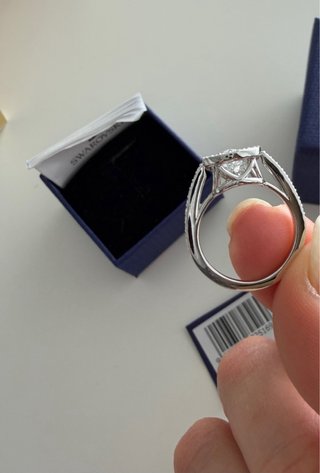 Anillo Swarovski Plata sin apenas uso