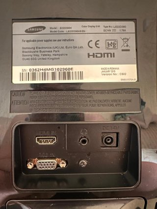 Monitor Samsung 24 Nero touch