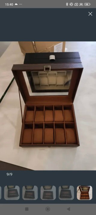 Scatola porta orologi 10 posti