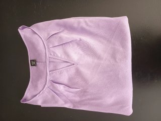 Camiseta lila manga abullonada talla 2XL