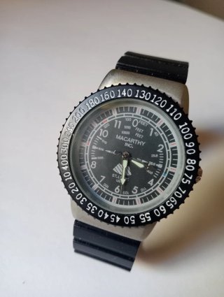 Reloj Macarthy Inc. Hombre Negro/Plateado