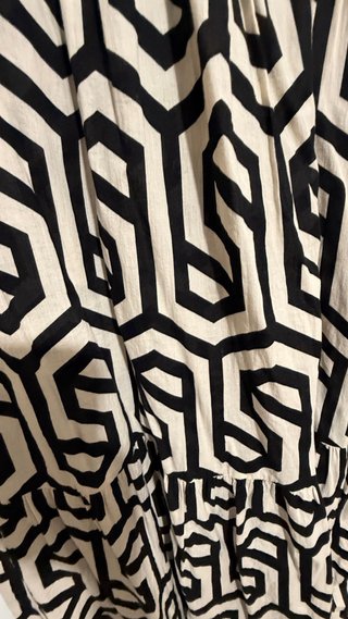 Vestido Zara largo estampado geométrico