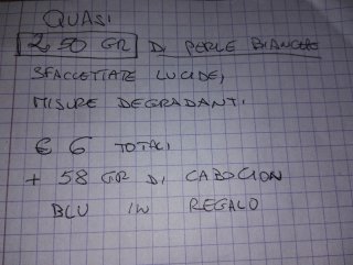 Lotto perle sfaccettate degradanti