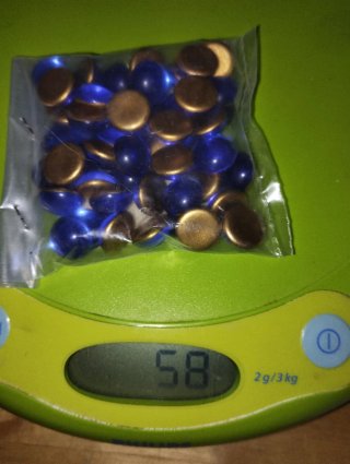 Lotto perle sfaccettate degradanti