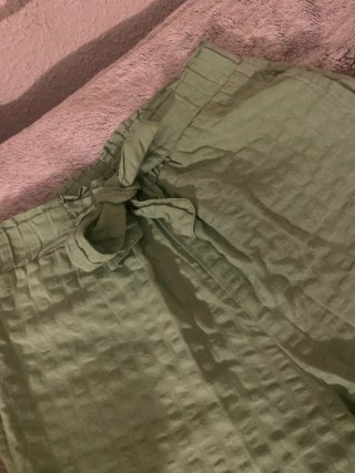 Pantalón lino verde