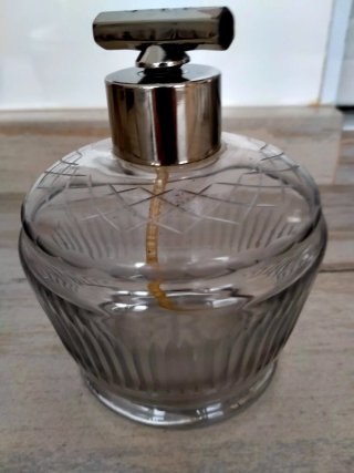 Set de 3 Perfumadores de Cristal muy antiguos.