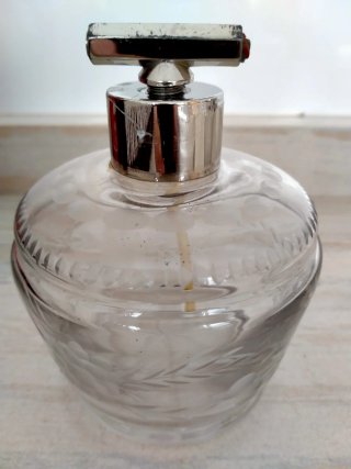Set de 3 Perfumadores de Cristal muy antiguos.