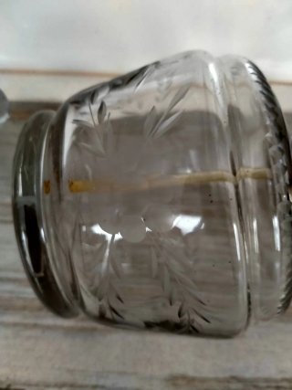 Set de 3 Perfumadores de Cristal muy antiguos.
