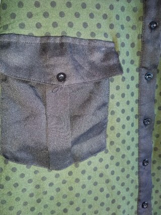 Vestido Kling verde topos