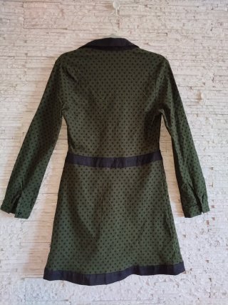 Vestido Kling verde topos