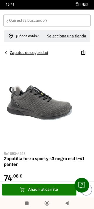 Zapatos de seguridad PANTER a estrenar