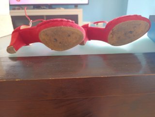 Sandalias tacón rojas
