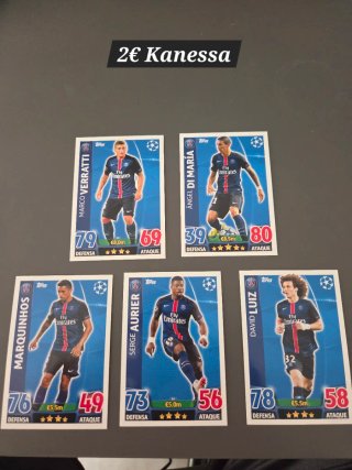 Lote cromos Topps Champions League