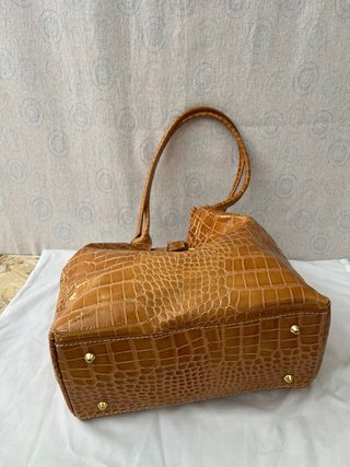 Borsa vera pelle stampa cocco made in Italy