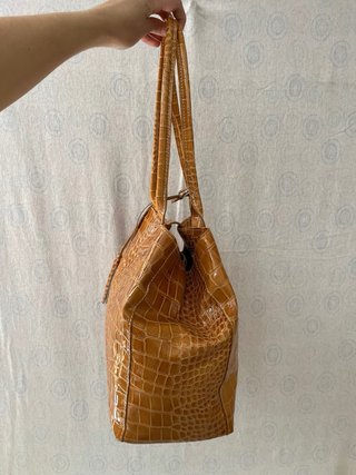 Borsa vera pelle stampa cocco made in Italy