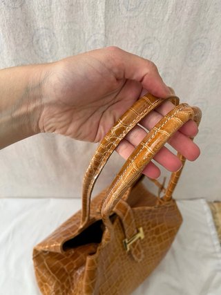 Borsa vera pelle stampa cocco made in Italy