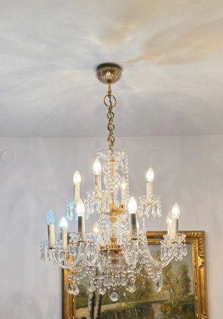 Lámpara de cristal 10 brazos
