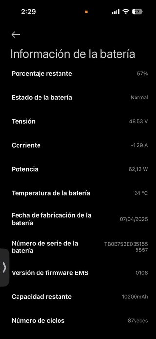 Xiaomi 5 Pro Patinete Eléctrico Negro