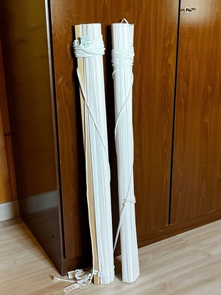 Cortinas de papel enrollables (2 unidades)