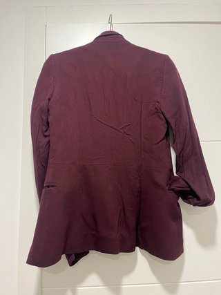 Americana Bershka Burdeos Verano Talla S