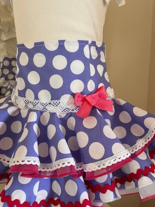 Conjunto flamenca niña talla 6