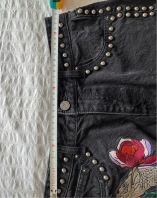 Shorts vaqueros Pull&Bear negros Talla 34