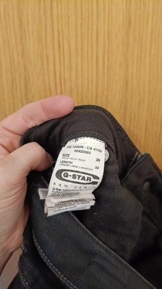 Pantalón G-Star RAW 96 negro encerado