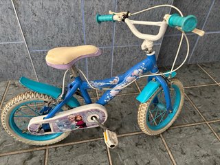 Bicicleta 14 Frozen con ruote stabilizzatrici