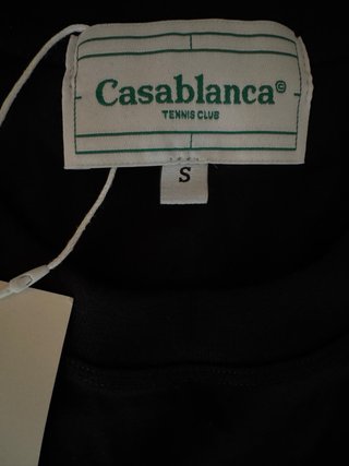 Maglietta Casablanca Tennis Club Nera oversize
