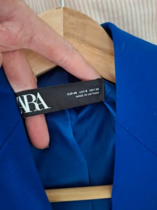 Traje Chaqueta Zara Azul