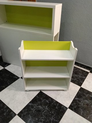 Mueble Zapatero Blanco y Verde