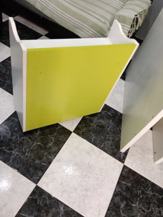 Mueble Zapatero Blanco y Verde