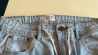 Shorts jeans uomo Pull&Bear strappati denim chiaro
