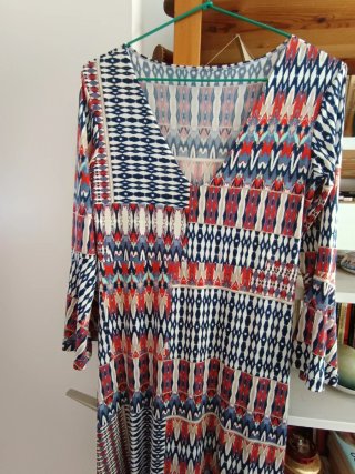 Vestido largo estampado. Solo envío por Correo!!