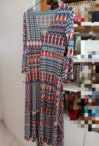 Vestido largo estampado. Solo envío por Correo!!
