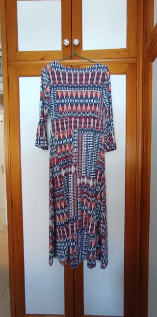 Vestido largo estampado. Solo envío por Correo!!