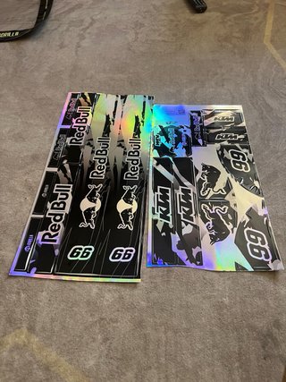 Vinilos holográficos RedBull/KTM compatibles 3 mod
