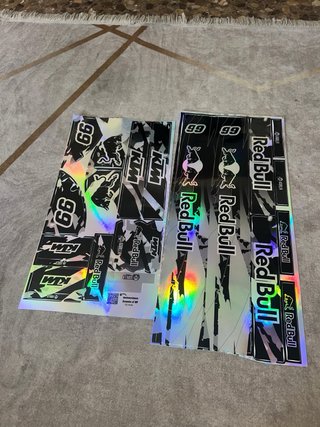 Vinilos holográficos RedBull/KTM compatibles 3 mod