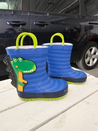 Botas de agua niño/niña dinosaurio