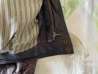 Chaqueta Piel Ovino Vintage 90s Marrón