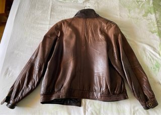 Chaqueta Piel Ovino Vintage 90s Marrón