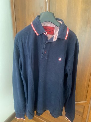 Polo Best Company blu manica lunga