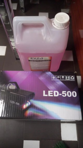 Maquina de humo led + Líquido para máquina de humo
